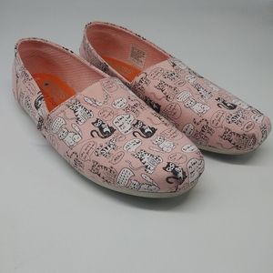 Womens BOBS For Cats Shoes Slip On Pink Size 10